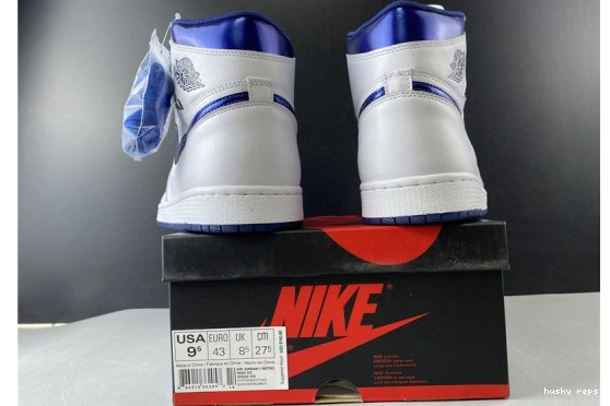 Cheap Husky Metallic 555088-106 AIR Jordan Retro 1 Navy (2016) 555088-106 1218